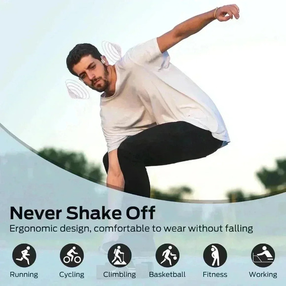 Brand New: BUGANI Bone Conduction Headphones, Bluetooth 5.3 Open Ear Headphones - Picture 6 of 8